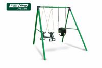 Ваш город: Самара¶Качели SLP SYSTEMS 2 секции + качели с фиксацией зеленая + сиденье двойное